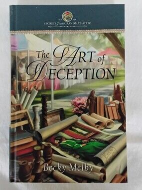 The Art of Deception by Becky Melby - Green & Teal Cover